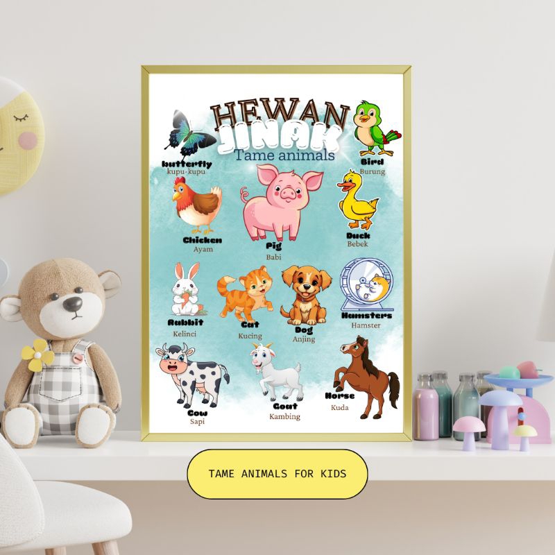 poster tema hewan darat