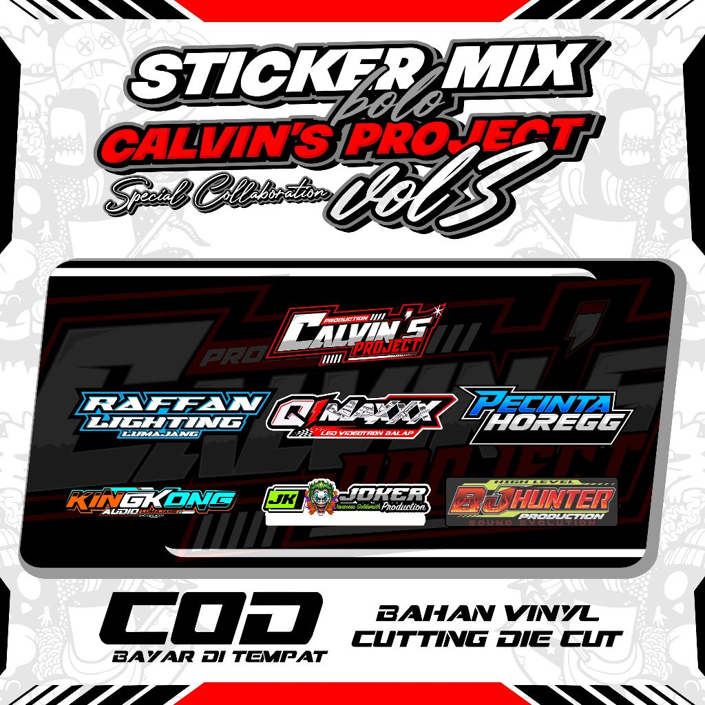 

ORIGINAL STIKER MIX BOLO CALVIN'S VOL 3 by CALVIN'S PROJECT