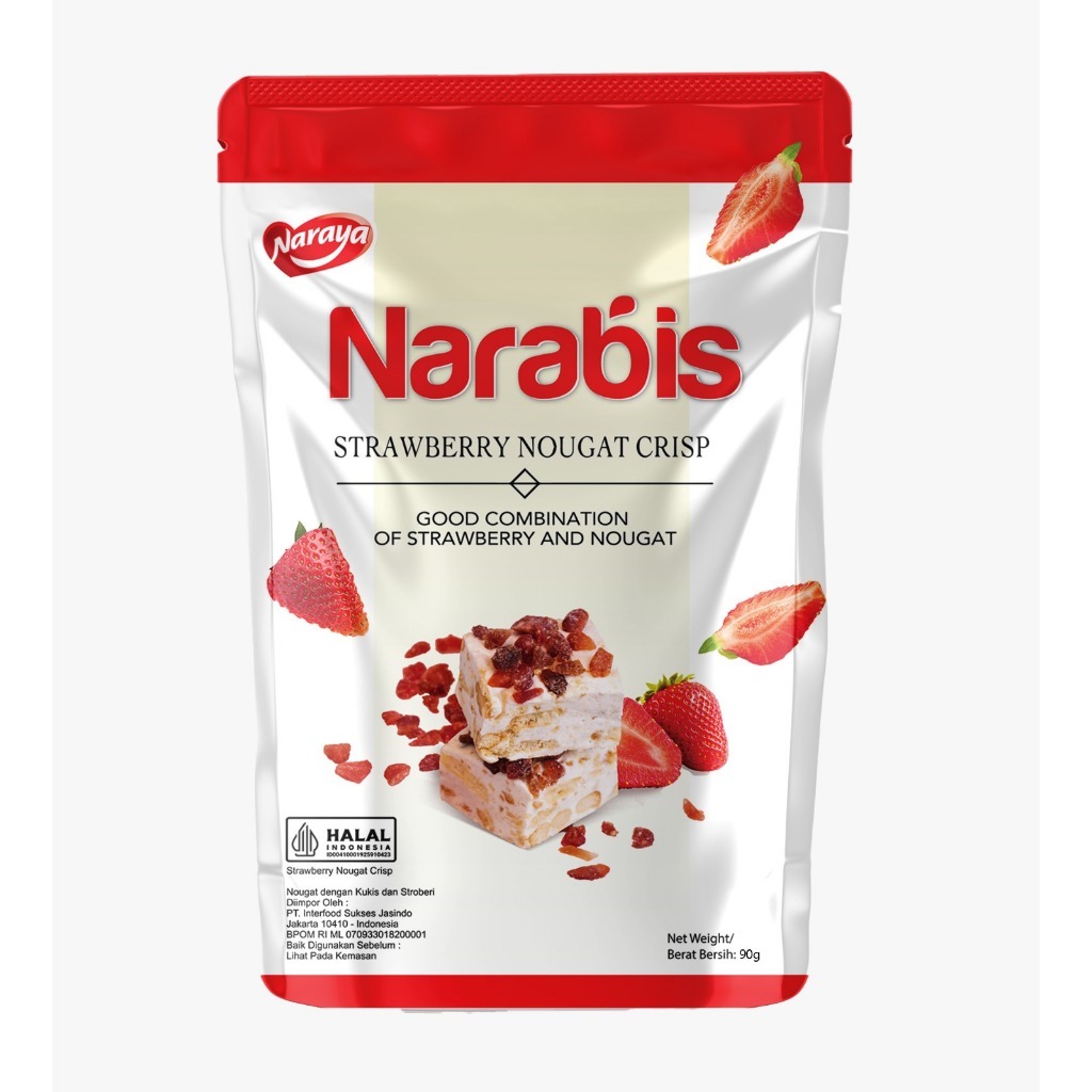 

Narabis strawberry nougat crisp