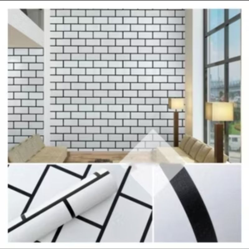 Wallpaper Motif Bata Wallpaper Ruang Tamu Teras Kamar Tidur Wallpaper Stiker Hiasan Dinding Wallpape