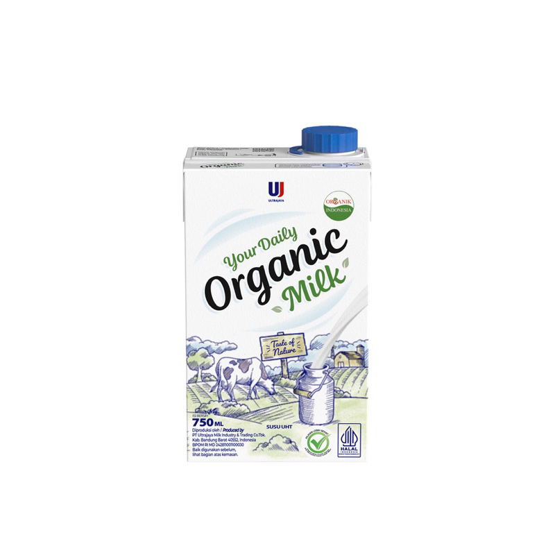 

Ultra Milk Susu Cair UHT Organik Kotak 750 ml