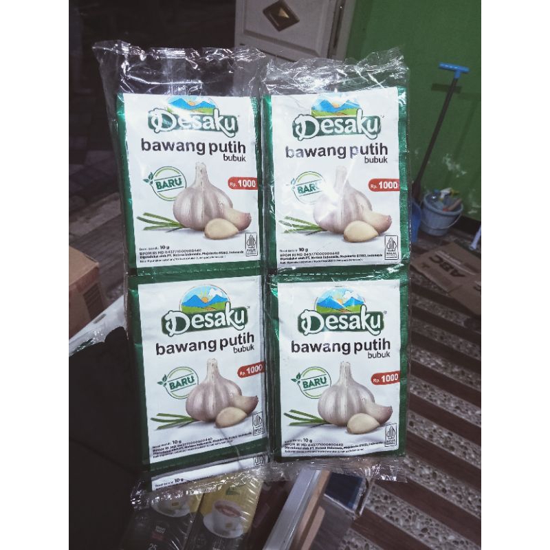 

Desaku Bawang putih bubuk, Desaku ketumbar bubuk, Desaku kunyit bubuk 10gr