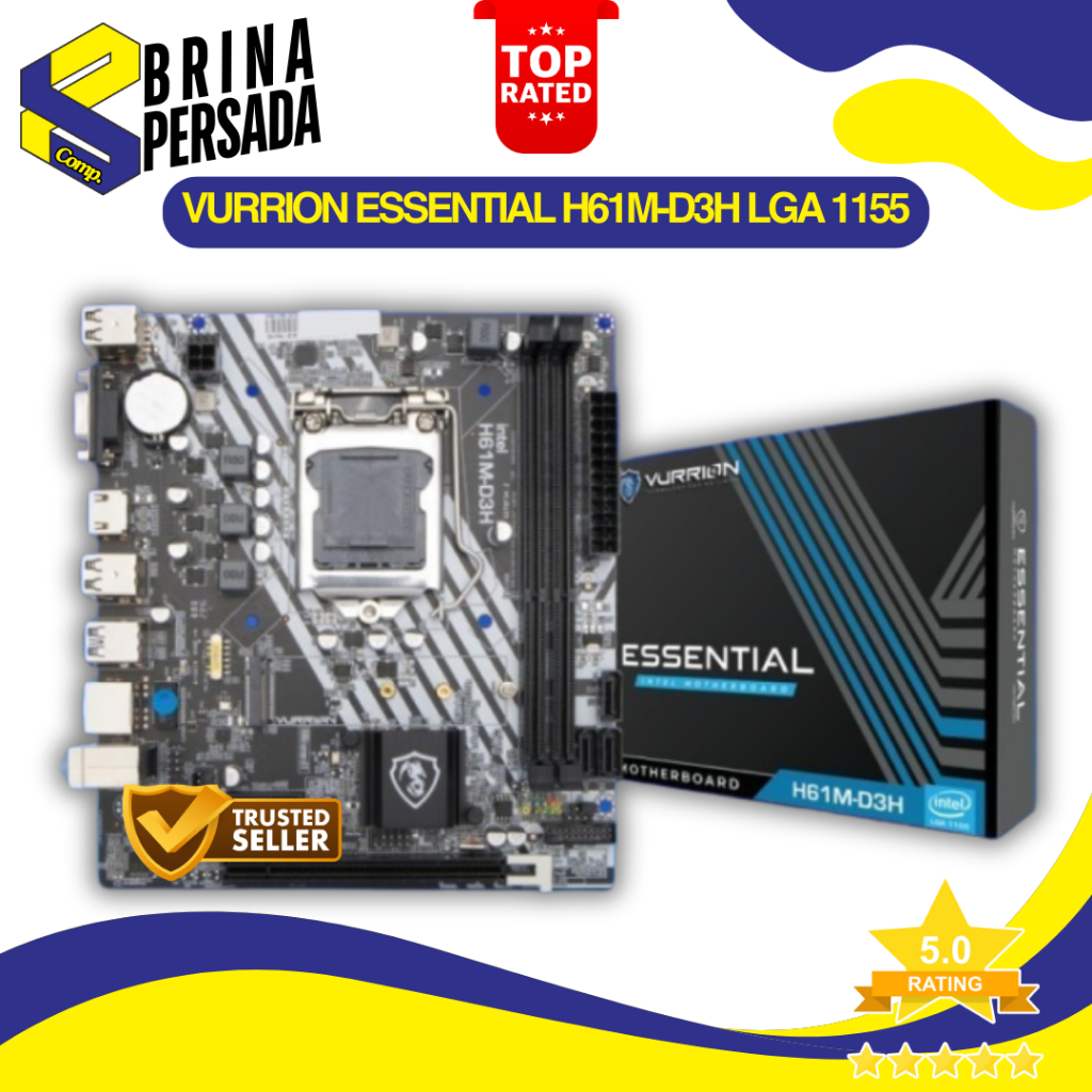MOTHERBOARD VURRION ESSENTIAL H61M-D3H LGA 1155 VURRION H61