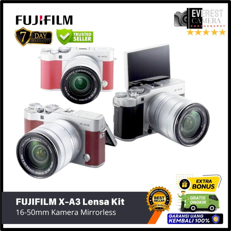 FUJIFILM XA3 Lensa Kit 16-50mm Kamera Mirrorless