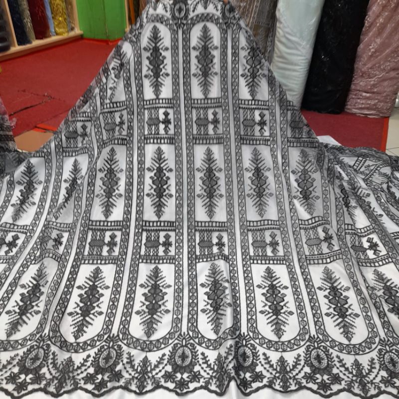 tile sapto bordir tebal motif terbaru