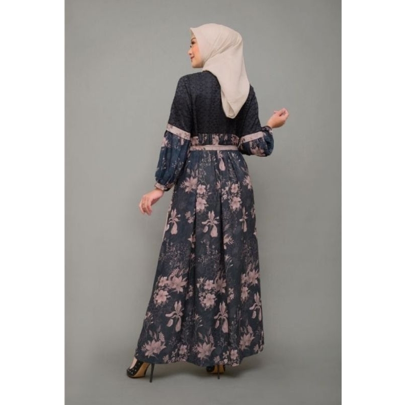 Dress Nada Puspita floral  revelry pattern black