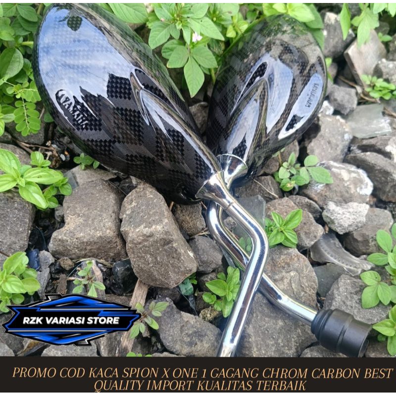 PROMO COD SPION YAMAHA X ONE 1 GAGANG CHROM CARBON ORIGINAL YAMAHA  BEST QUALITY IMPORT