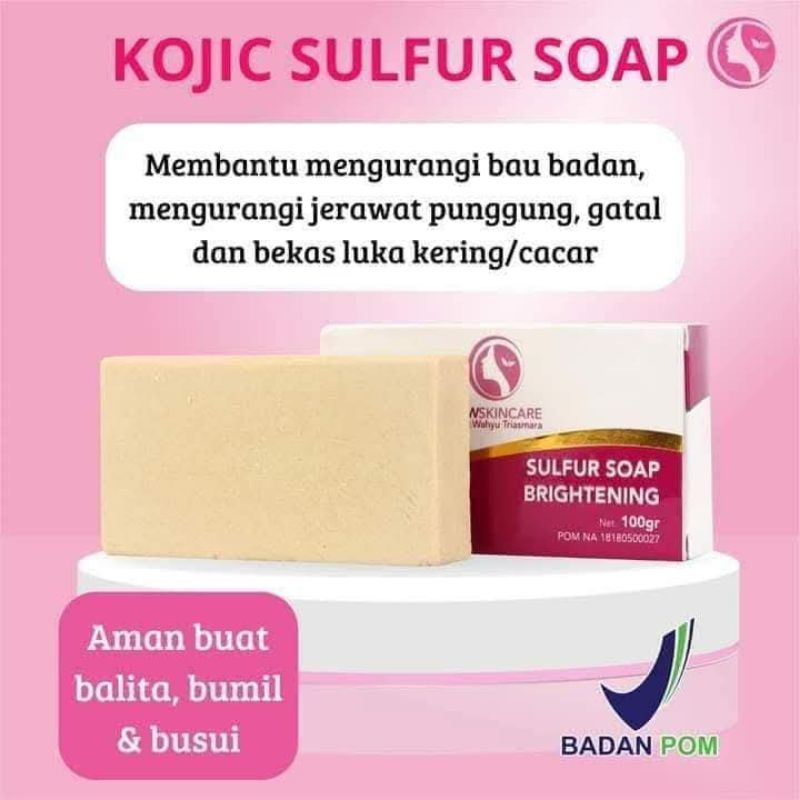 Sabun kojic sulfur by drwskincare/sabun gatal/panu