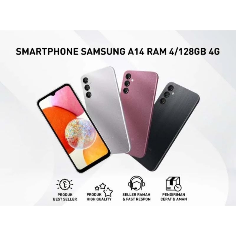HP SAMSUNG GALAXY A14 4G RAM 4/128 | 6/128 - GARANSI RESMI SAMSUNG