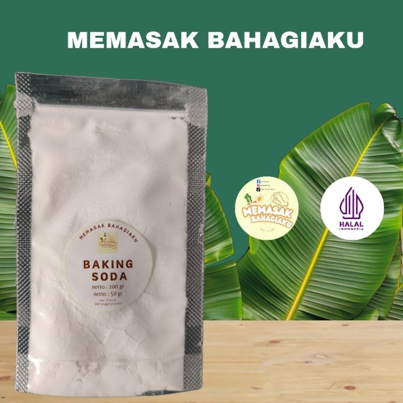 

baking soda kemasan 50 gram dan 100 gram