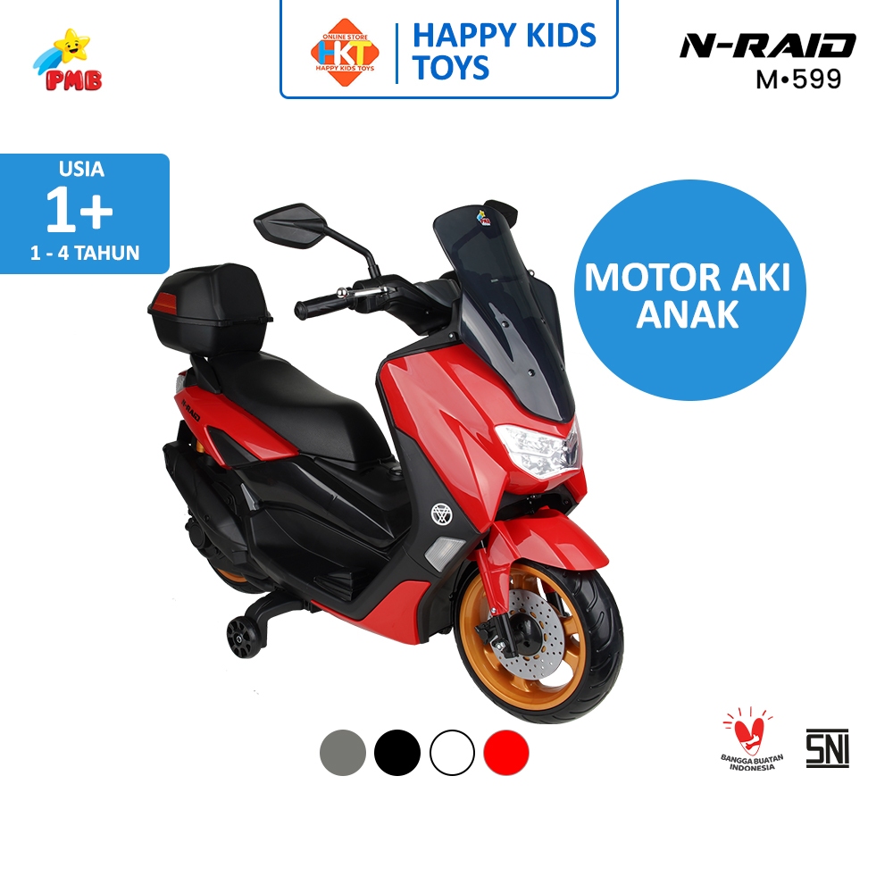 MAINAN MOTOR MOTORAN AKI ANAK BESAR N-RAID PMB M599