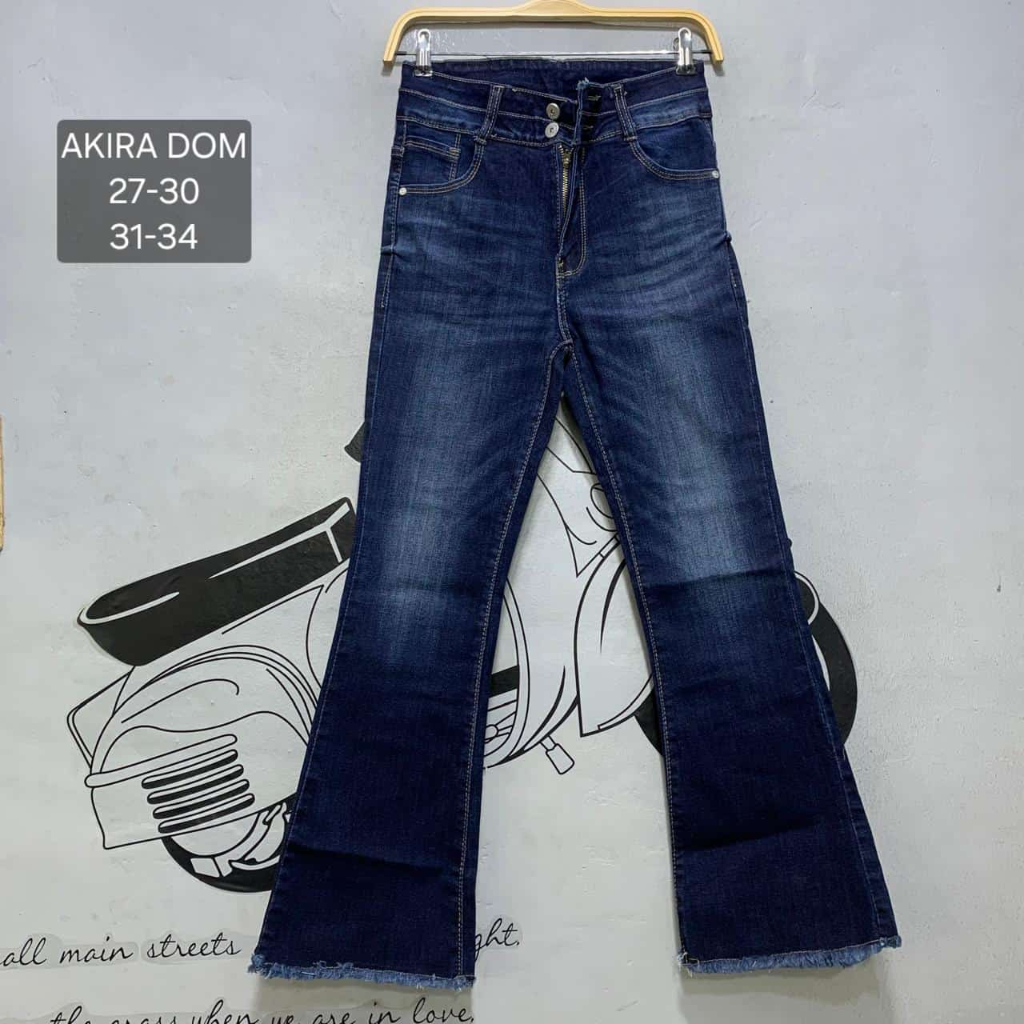 BEST SELLER  CELANA JEANS WANITA CUTBRAY DOMINANT AKIRA DARK PREMIUM QUALITY 