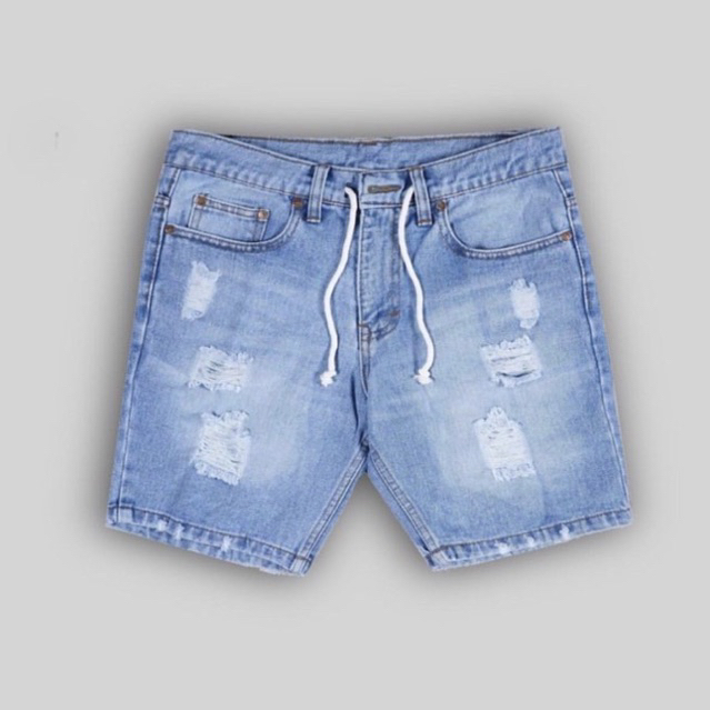 CELANA JEANS PENDEK ROBEK PRIA CELANA JEANS PRIA PENDEK SOBEK GROSIR CELANA JEANS