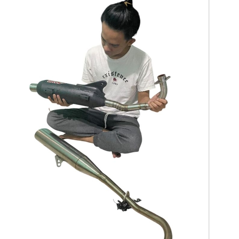 Knalpot Mio 200cc Fullsystem Leheran Zigsaw