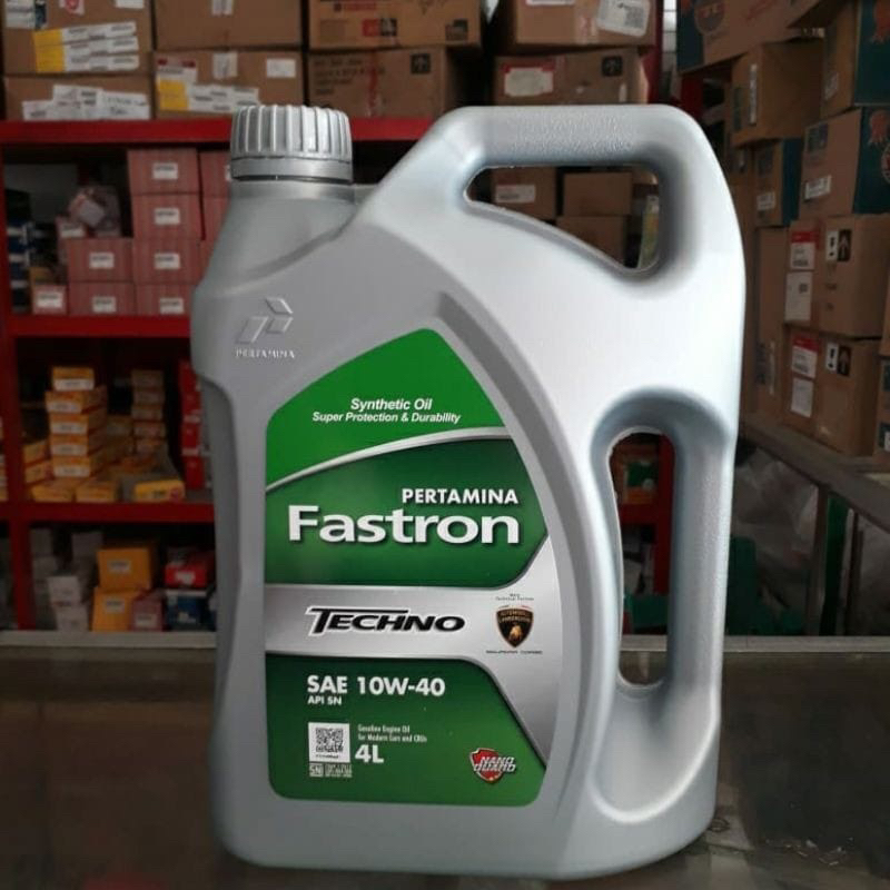 Oli Mobil Pertamina Fastron Techno 10W-40 (4L) / oli mesin mobil pertamin fastron techno sae 10w 40 