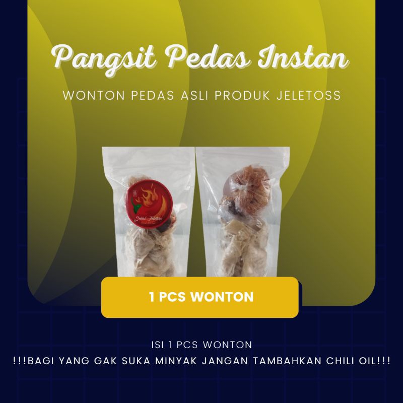 

Wonton Pangsit Pedas Chili Oil