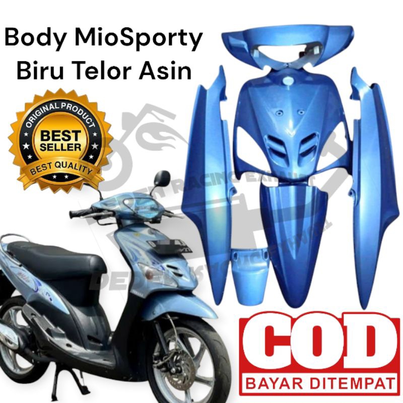 |Cover| Full Body Halus Mio Sporty Biru Telor Asin, Body Mio Sporty Warna Biru telur Asin