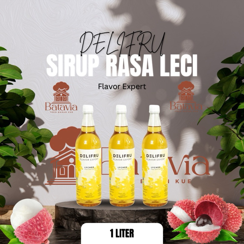 

Delifru Sirup Rasa Leci Flavor Expert | Sirup Leci 1L