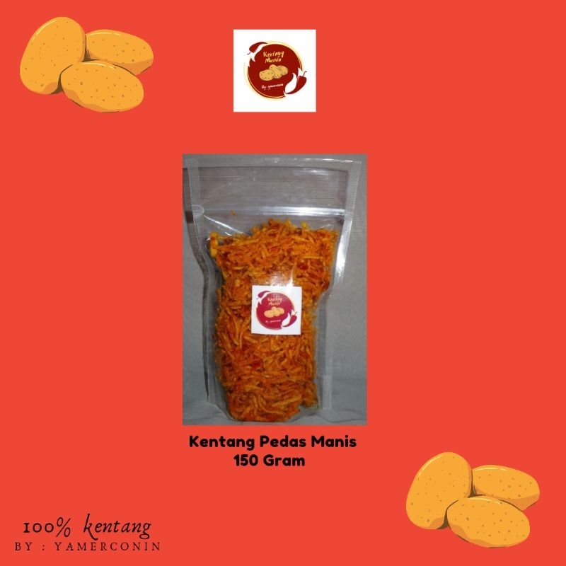 

Kentang mustofa/kentang mustofa pedas manis/150 gr