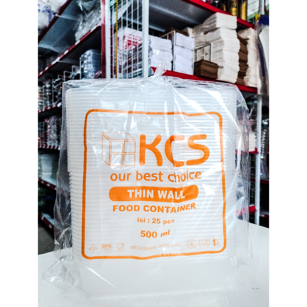 Thinwall Rectangle KCS / Persegi Panjang 500 ml