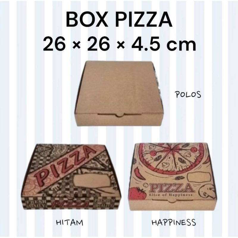 

(MIN ORDER 25 PCS) BOX PIZZA BROWNIES 26x26x4.5 / BOX PACKAGING OLSHOP / BOX HAMPERS SOUVENIR