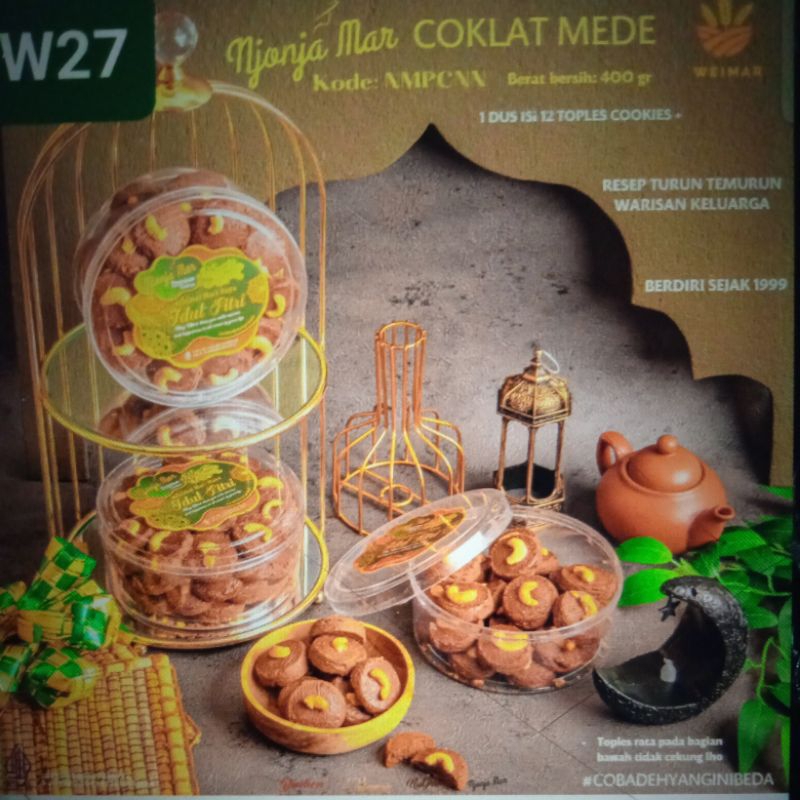 

promo paket kue lebaran bingkisan njonja mar premium coklat mede w27