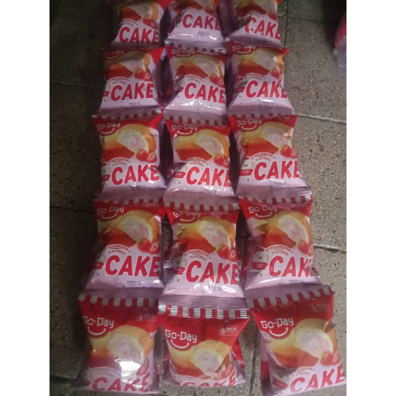 

cake stroberi kue bolu 1 renteng 10pcs