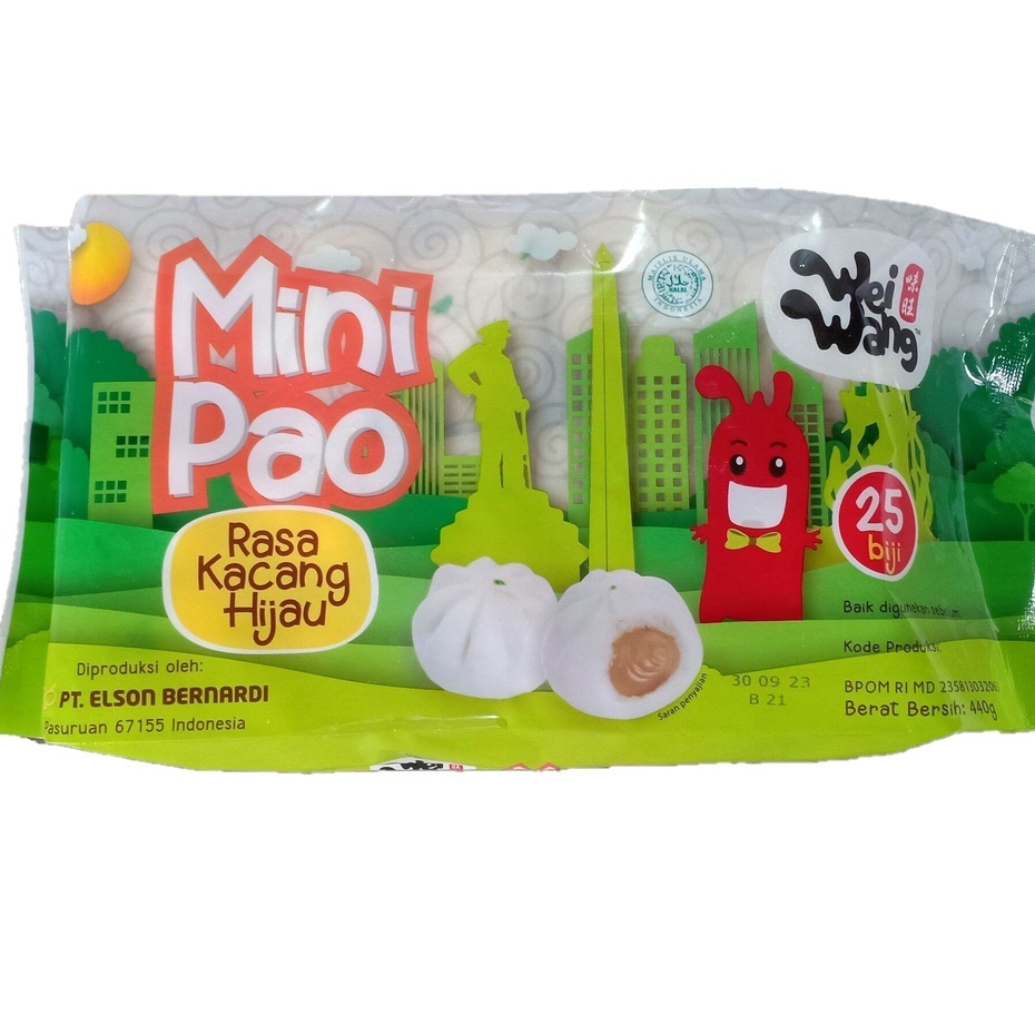 

WEI WANG MINIPAO KACANG HIJAU 440 GR