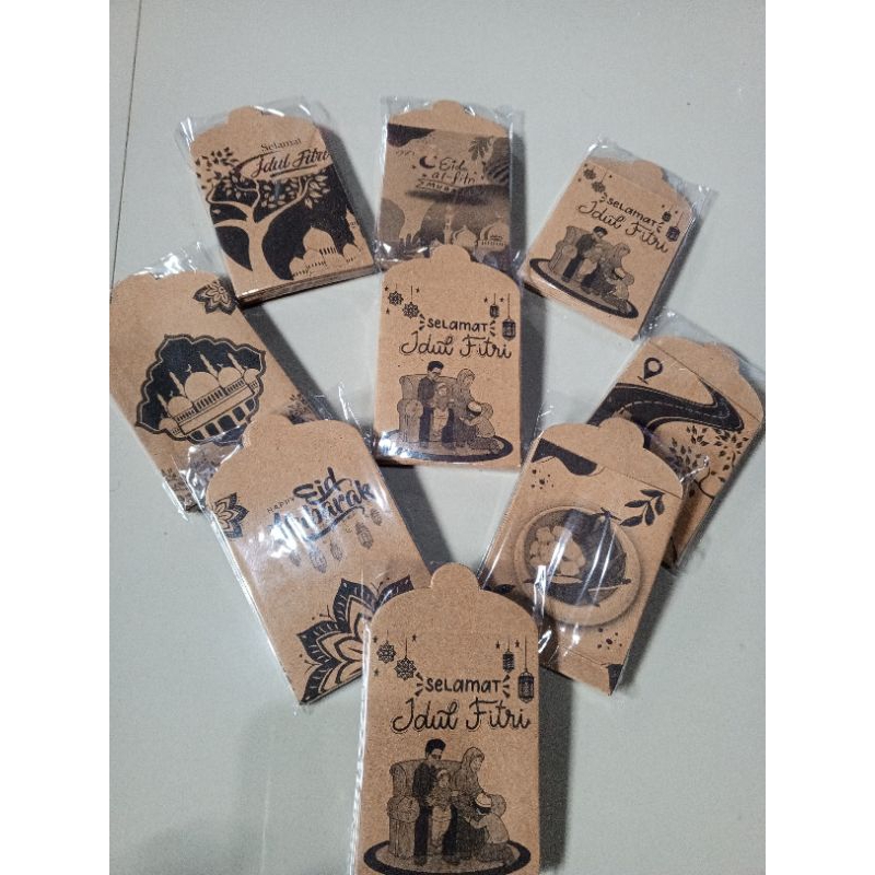 

100 pcs Amplop angpau lebaran Kraft medium