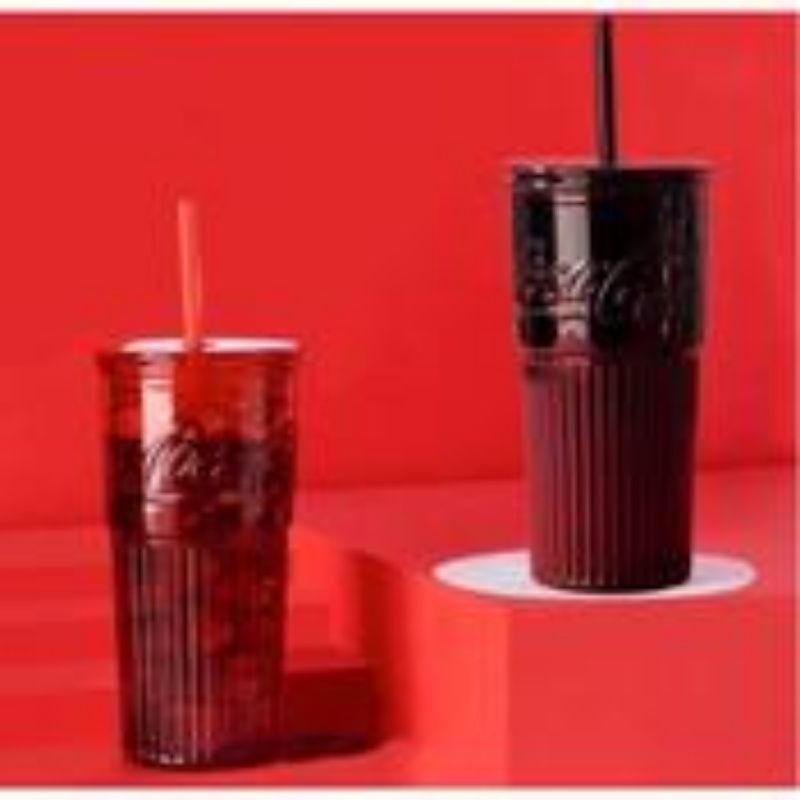 MINISO COCA COLA GLASS WATER BOTTLE 500ML