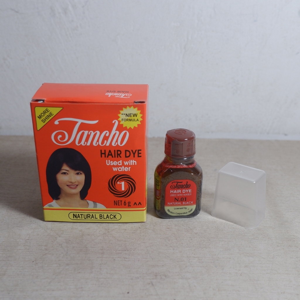 Semir Cat Rambut Warna Hitam Murah Tancho 6 gr