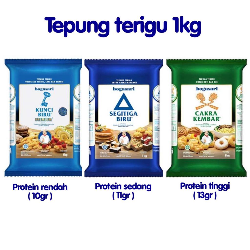 

TEPUNG TERIGU SEGITIGA BIRU/KUNCI BIRU/CAKRA KEMBAR 1KG