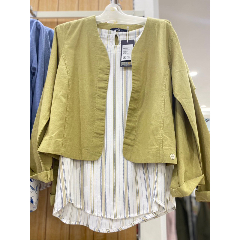 Setelan Two Pieces merk C2 | Setelan Outer Cewek | Blouse C2 | Set Outer dan Dalaman Cewek C2