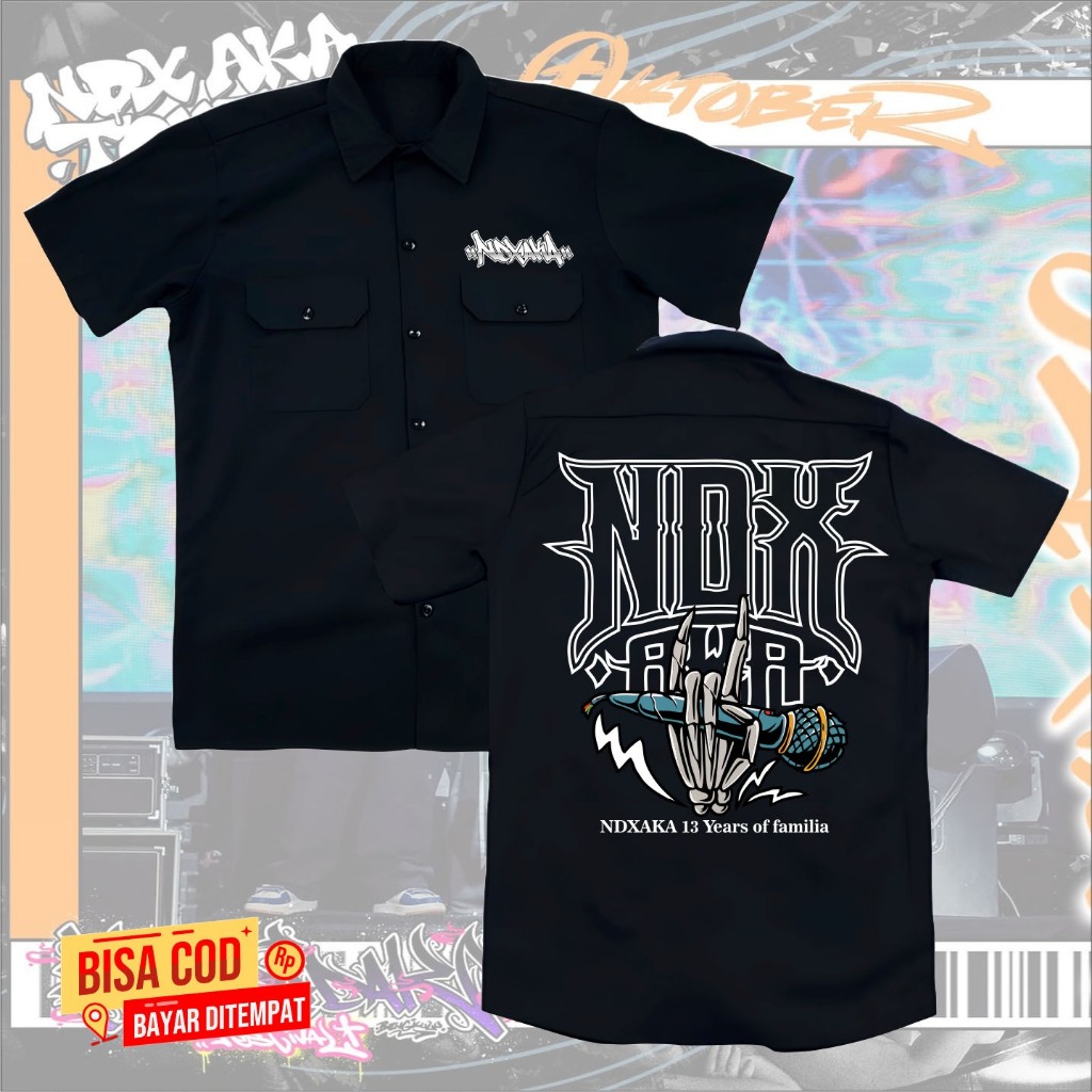 KEMEJA DISTRO WORKSHIRT DISTRO NEW NDX SABLON