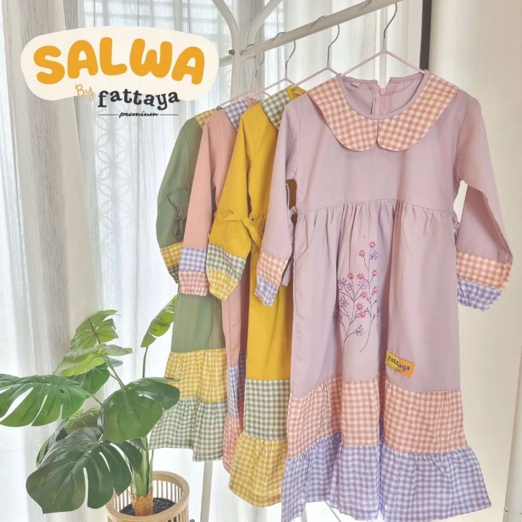 GAMIS ANAK FATTAYA SALWA / GAMIS SALWA REMAJA / GAMIS SIZE S - L / GAMIS FATTAYA ORI