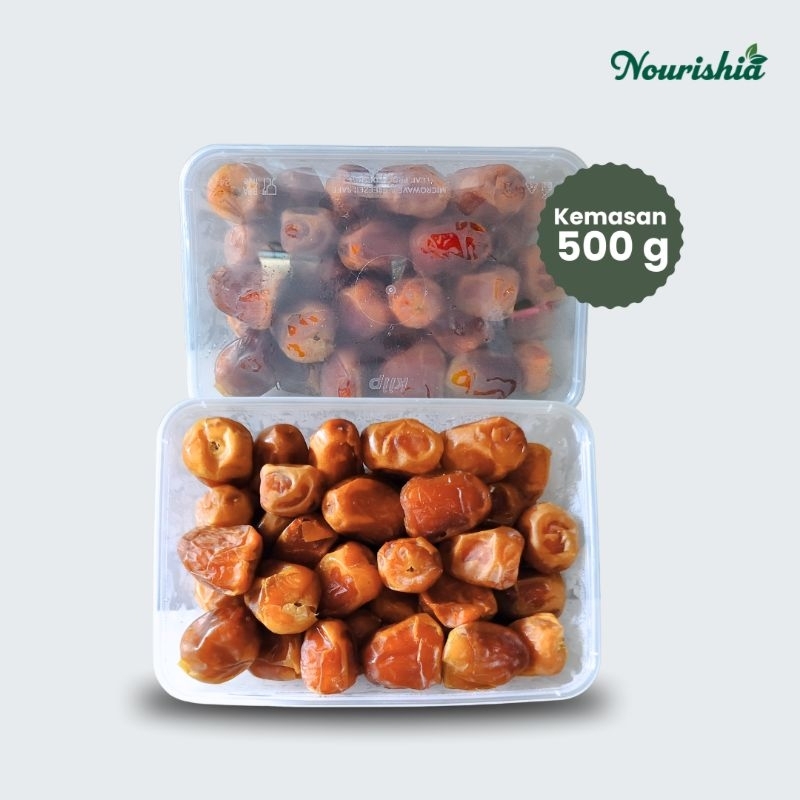 

Kurma Sukari 500g Repack Thinwall Kurma Sukari Al Qaseem- Kurma Madu - Kurma Raja - kurma sukkari