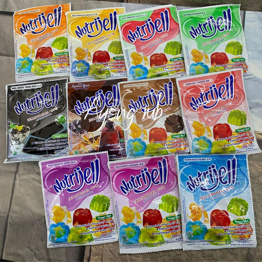 

NUTRIJELL JELLY POWDER 15GR / JELI SERBUK INSTANT COKLAT 30GR