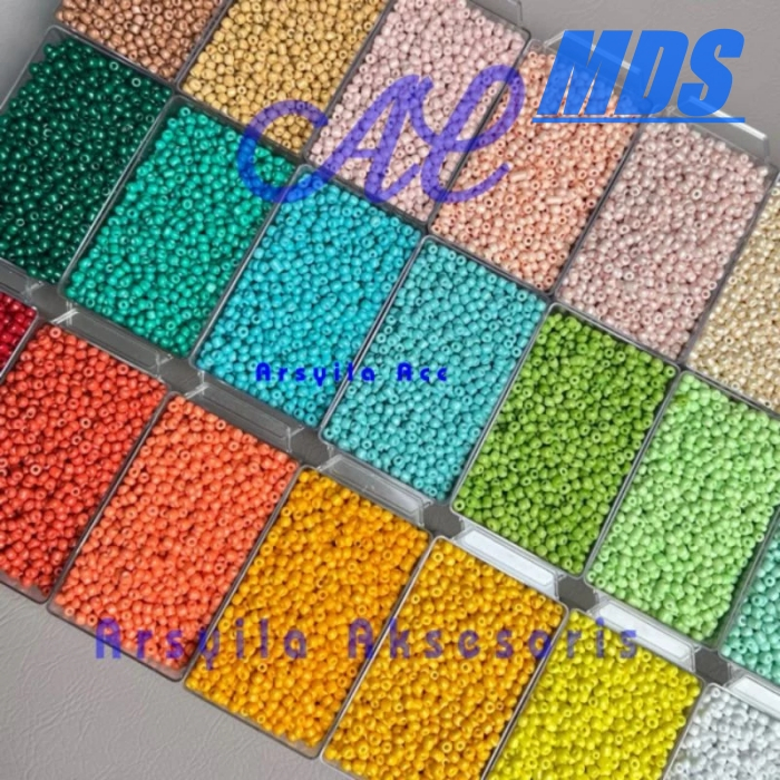 Manik Pasir 1 Pon Payet Pasir 6/0 4Mm Mote Pasir 6/0 Bahan Meronce