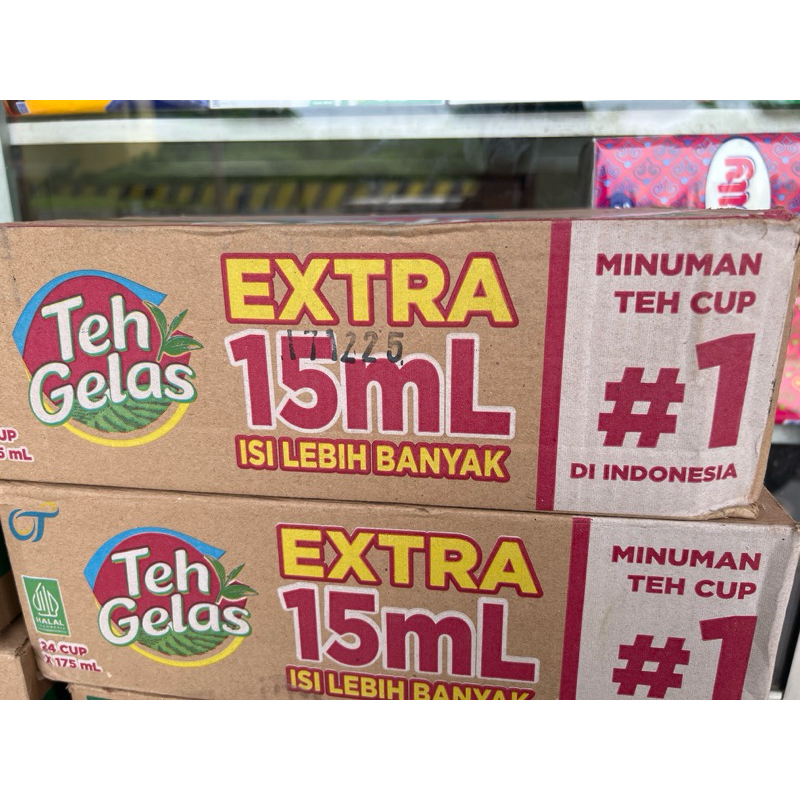 

Teh gelas 175 ml 1 karton