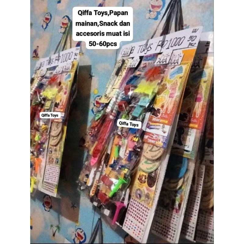 3 Papan mainan renteng,papan mainan renceng muat 50 - 60 pcs