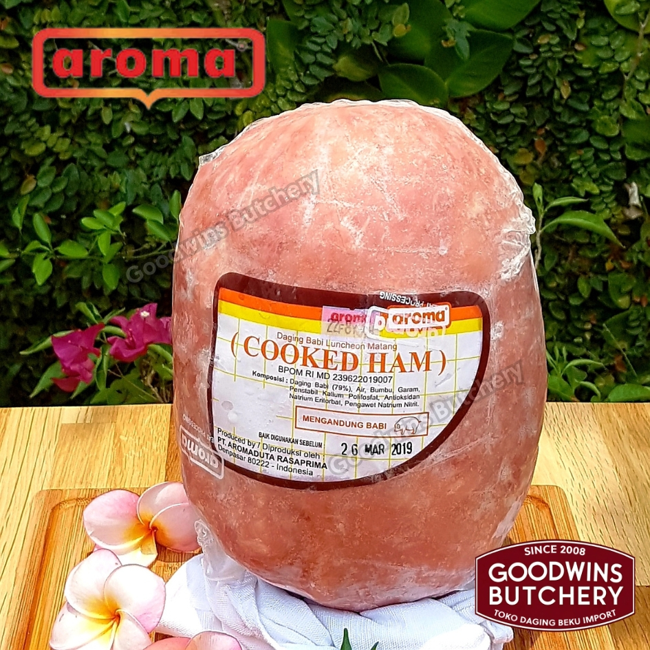 

Pork ham COOKED HAM WHOLE 2.5kg frozen Aroma Bali