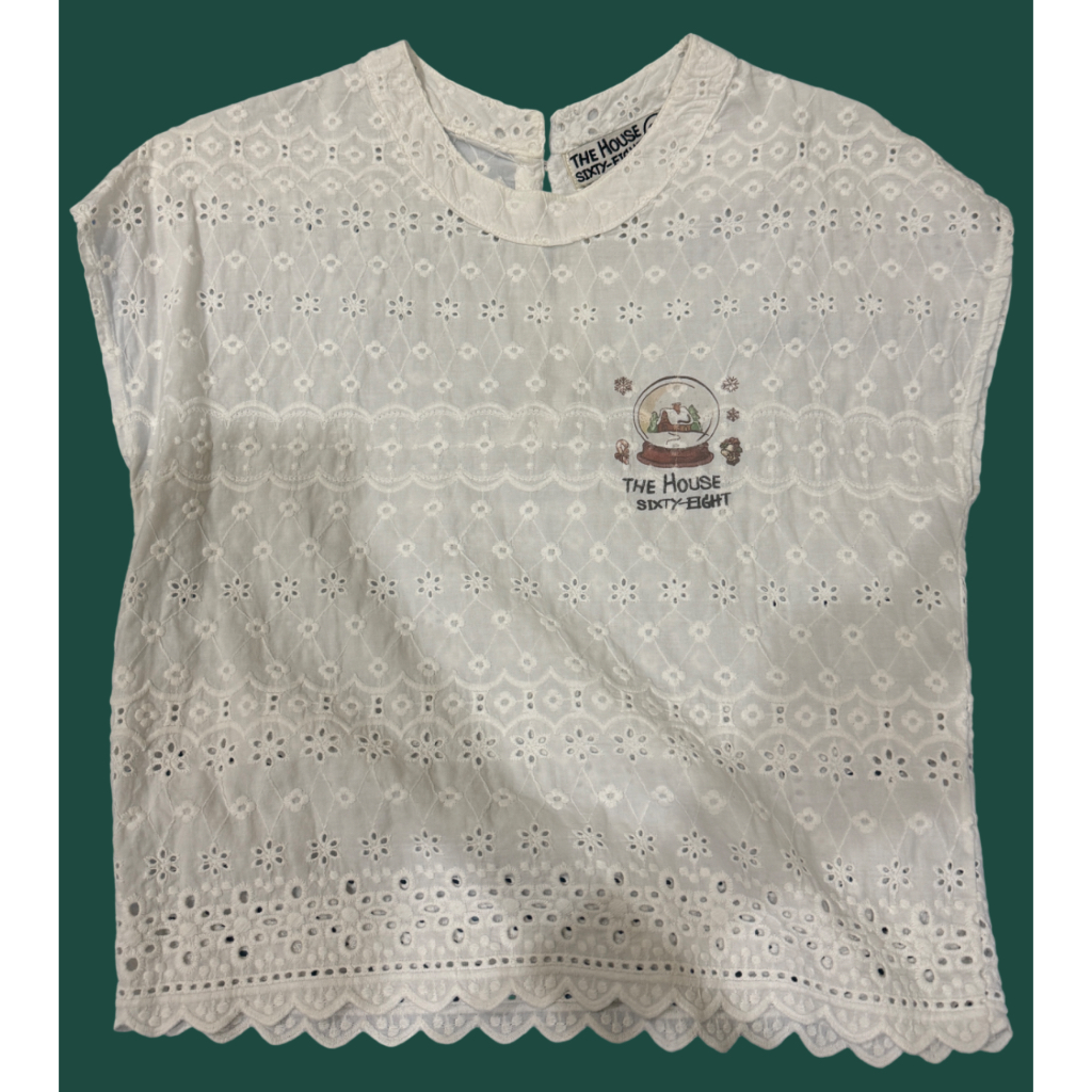 14 Preloved Blouse Wanita Putih - The House Sixty Eight (size S)