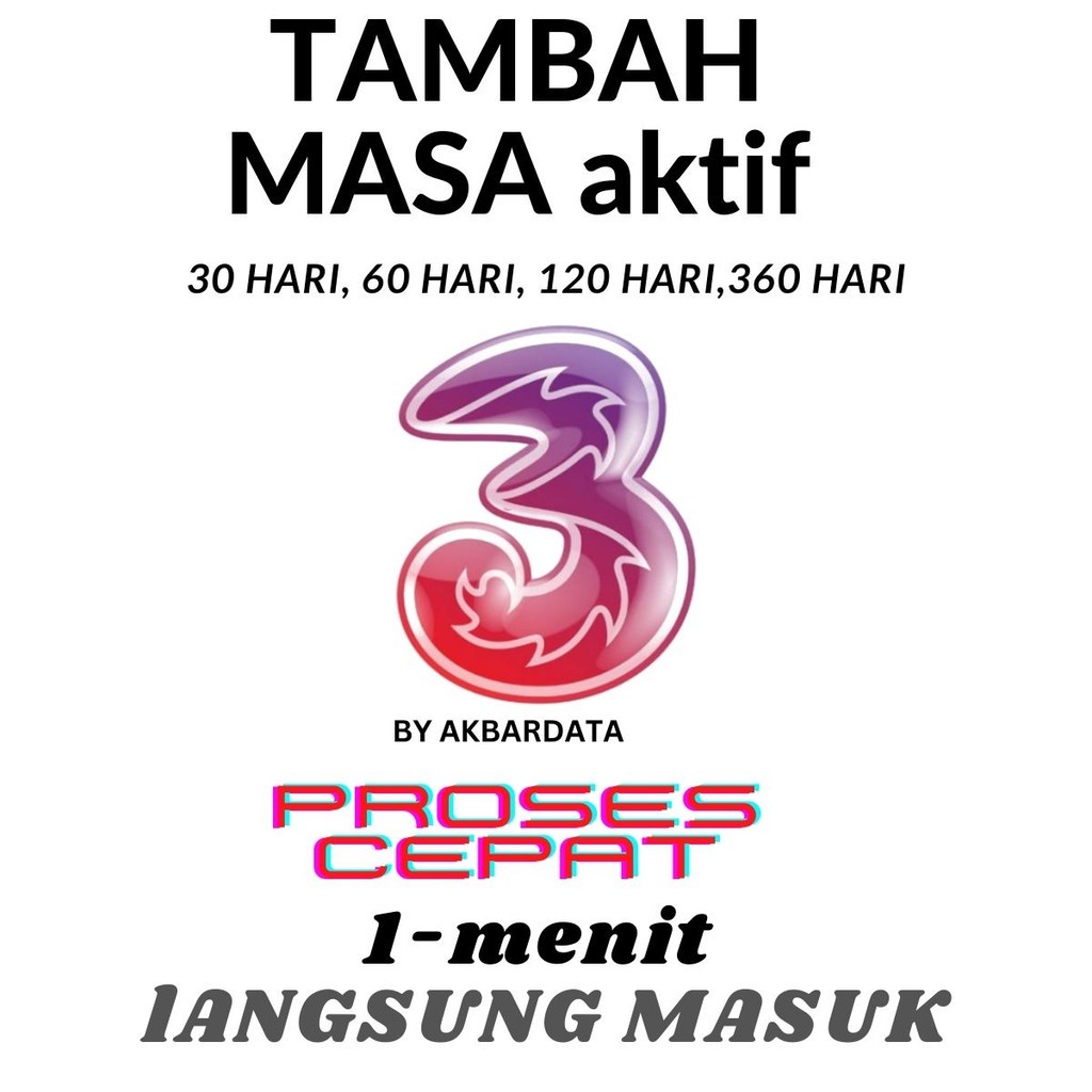 MASA AKTIF TRI 1 TAHUN | PERPANJANG MASA AKTIF TRI 1 BULAN 4 BULAN 8 BULAN 1 TAHUN