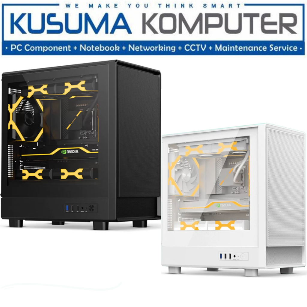 Digital Alliance DA Gaming DA Elite Black White Micro ATX Gaming Case