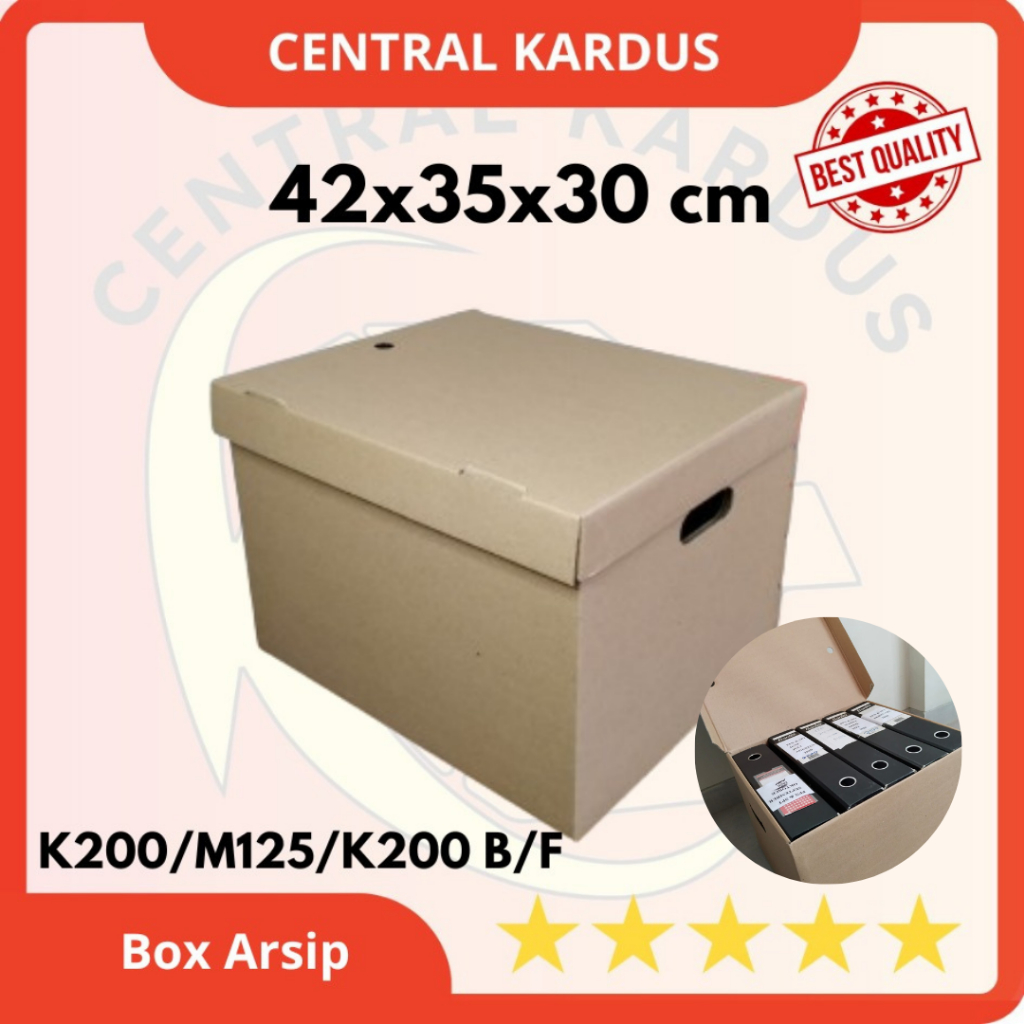 

( ISI 10 PCS ) FILE BOX UK.42x35x30cm Dus Arsip / Box File / Karton Arsip/KARDUS BESAR FILE/BOX FILE ODNER F4-FOLIO-A4