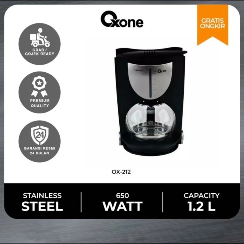 OXONE COFFEE MAKER MESIN PEMBUAT KOPI & TEH OX-212