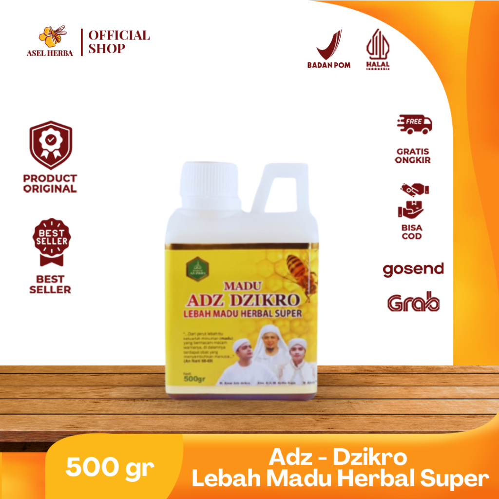 

ADZ DZIKRO - Madu Kesehatan Herbal Super Original 500 Gram