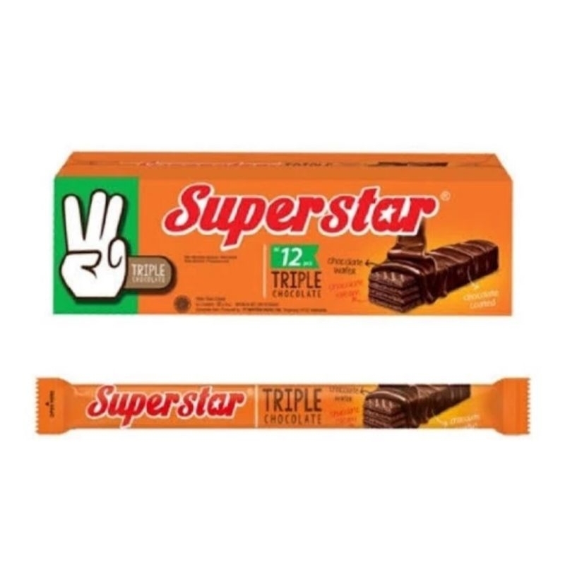 

Wafer Superstar Triple Chocolate isi 20 Pcs / Kotak