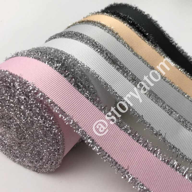 

1 YARD - 2.5 CM | PITA GROSGRAIN SUWIR / PITA SUWIR SILVER / PITA KOREA / PITA HAMPERS