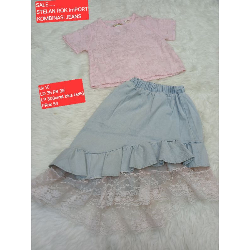 Gladys Kids | Setelan Rok Anak Perempuan Korea Premium